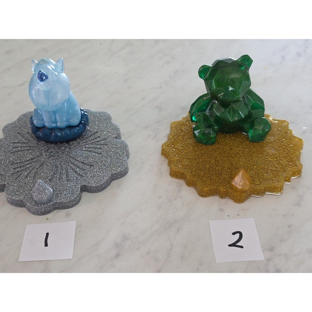 Handmade Resin Cell Phone Holder Unicorn Bear